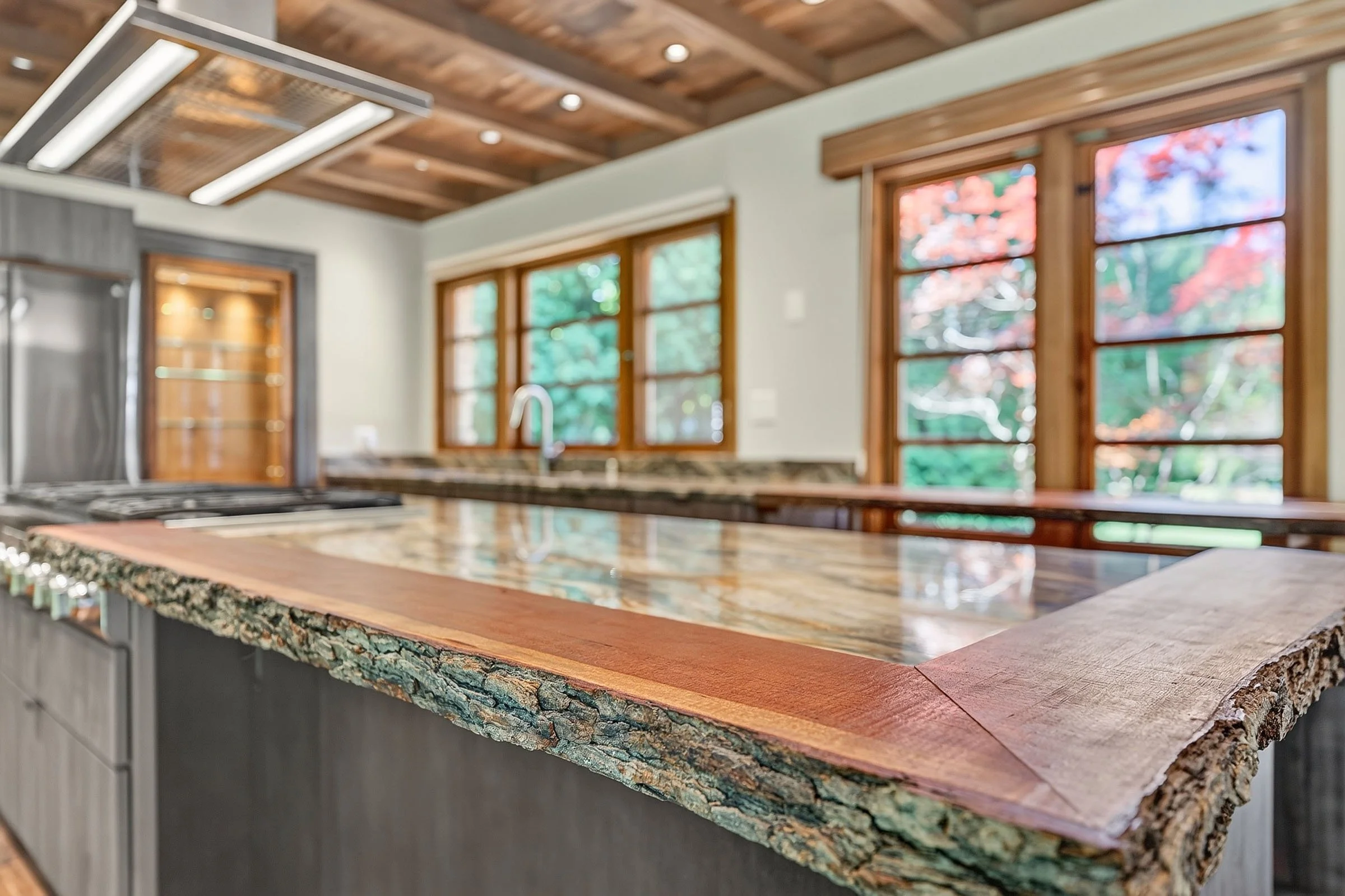russell barr williamson kitchen counter detail photograph in fox point wisconsin