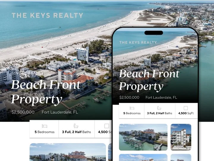 Premium property website for real estate marketing