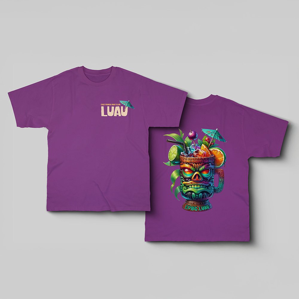 2025 East Peoria Boat Club Luau T-Shirt Design