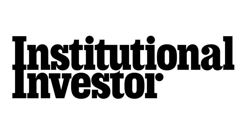 Black bold text on a white background reading 'Institutional Investor'.