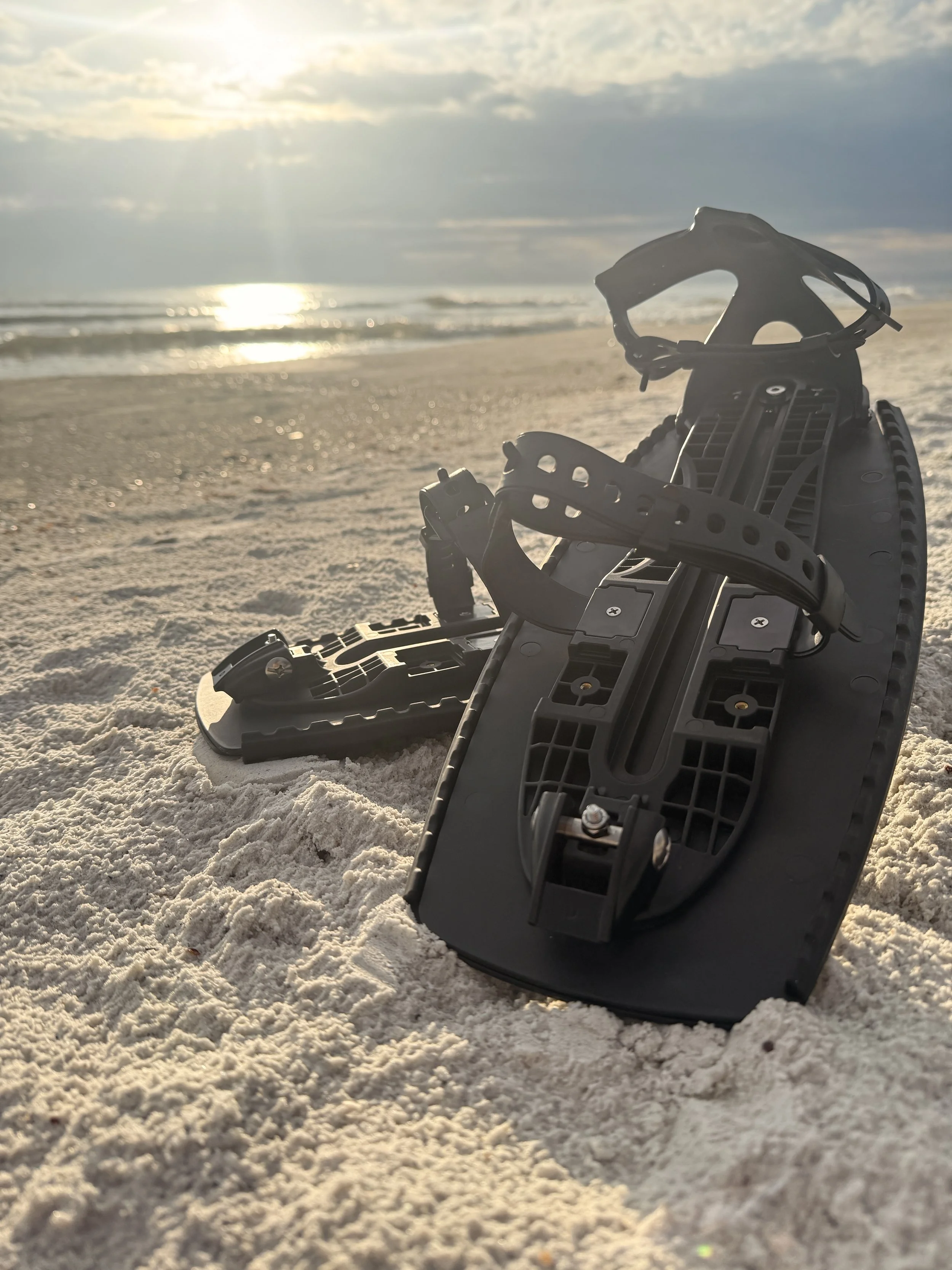 SALT AMS retractable fins shown for shoreline and beach transition