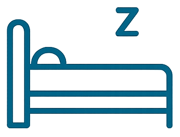 Close-up of a bed and a figure of someone sleeping