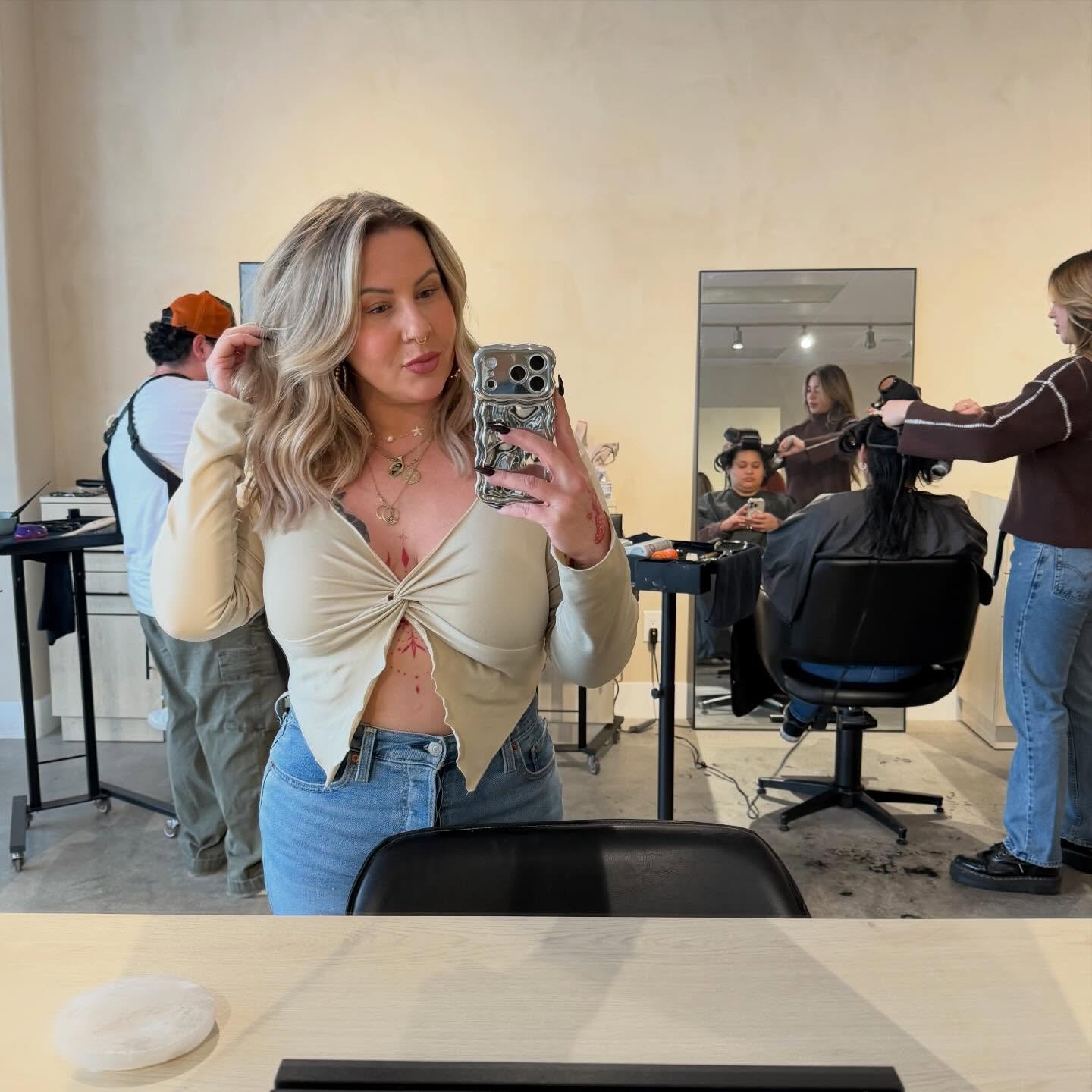 Dear Instagram,
14 years in and moments like this still move me 🥹✨.
So thankful for the reminder that the GROWTH 
never stops and neither does the PASSION 🤍. Huge shoutout to Miss @hairbylindamayy who is out here killing it with vibes, style, brain