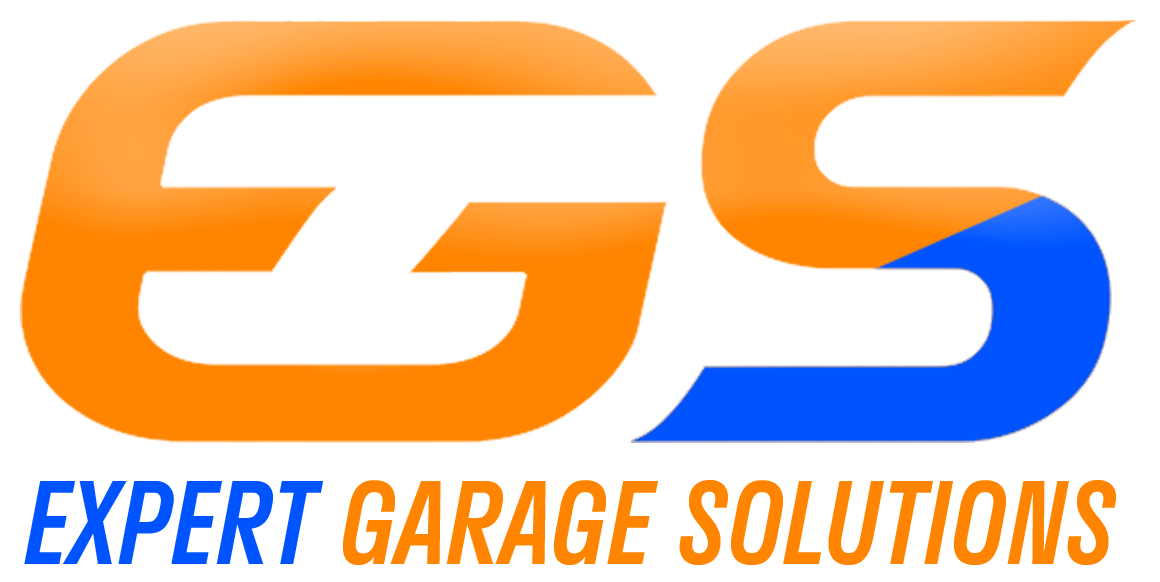 Logo for ECS Expert Garage Solutions in orange and blue colors.