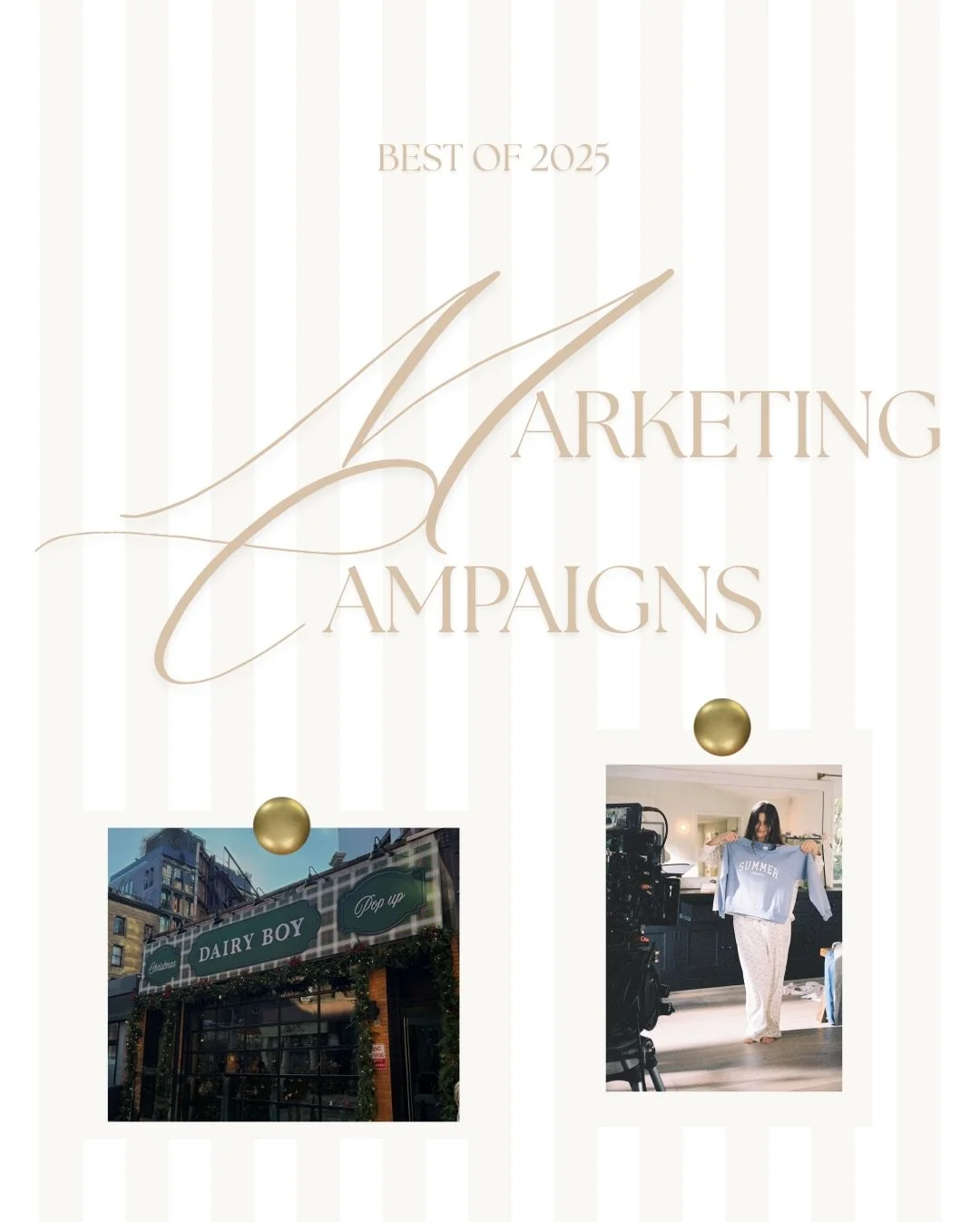 Best marketing campaigns of 2025 📝👏🏼🥳

1. @gap x @summerfridays collab
2. @dairyboy pop-up shops
3. @thesummeriturnedpretty x @panerabread commercial 
4. Astronomer x Gwyneth Paltrow crisis management 
5. @rarebeauty x @beis collab
6. @theouai po