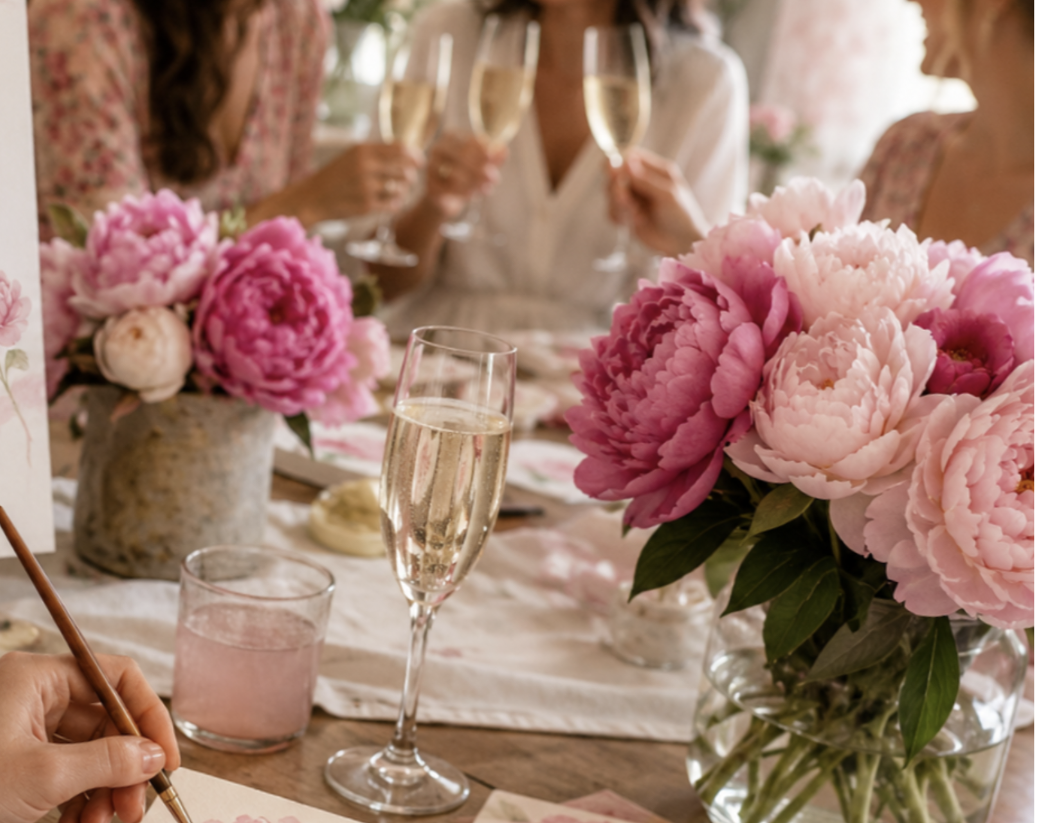 Peonies, Paint & Prosecco: A petals & watercolor event