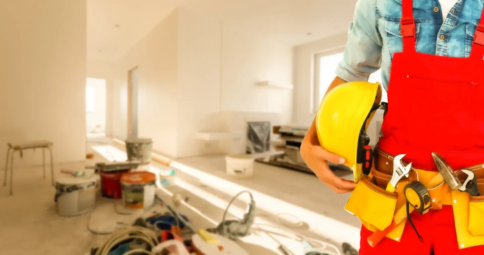 Construction remodel worker