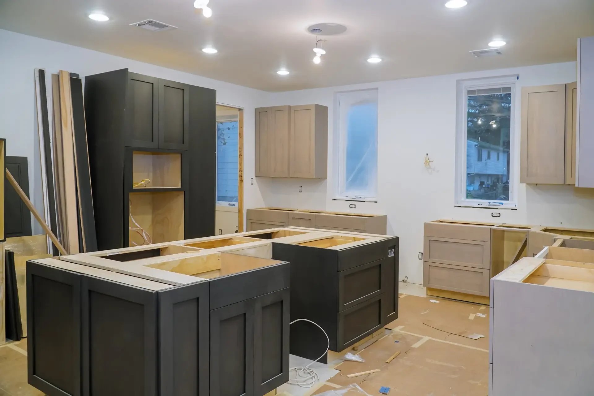 Remodeling Kitchen Island Build - Gomez Contractors