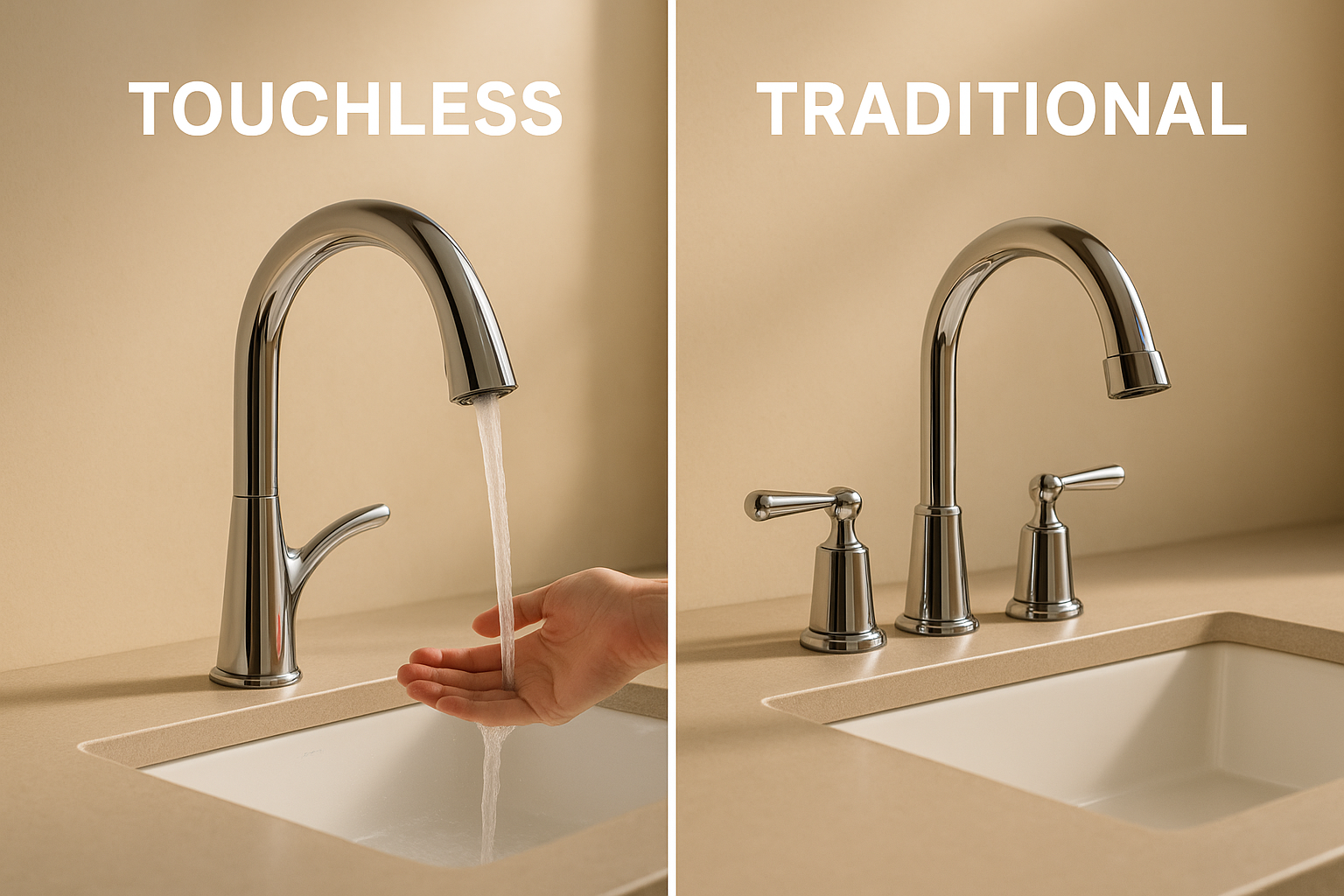 Touchless Faucets vs. Traditional Faucets