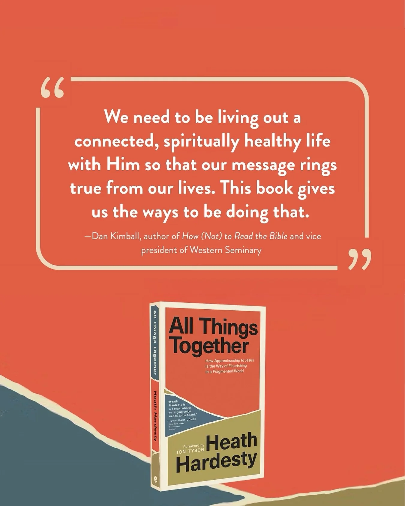 A heartfelt thank you to the ever-brilliant and kind @dankimball for his meaningful endorsement of 𝘈𝘭𝘭 𝘛𝘩𝘪𝘯𝘨𝘴 𝘛𝘰𝘨𝘦𝘵𝘩𝘦𝘳. ⁣⁣⁣
⁣⁣⁣⁣
&ldquo;𝘞𝘦 𝘩𝘢𝘷𝘦 𝘢 𝘴𝘩𝘰𝘳𝘵 𝘵𝘪𝘮𝘦 𝘸𝘦 𝘢𝘳𝘦 𝘨𝘪𝘷𝘦𝘯 𝘪𝘯 𝘵𝘩𝘪𝘴 𝘸𝘰𝘳𝘭𝘥 𝘸𝘪𝘵𝘩 𝘢?