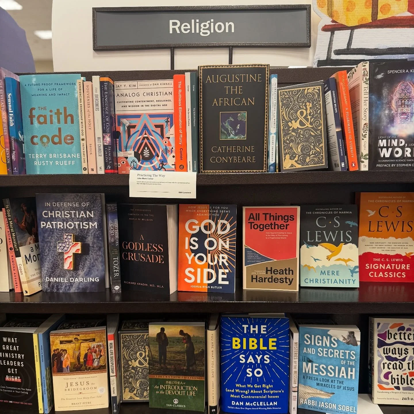 A wonderful way to close out the gift of the past year. Today was the first time seeing All Things Together on the shelves at @barnesandnoble. And it was a double joy to see it on the shelves alongside the work of good friends who kindly helped me al
