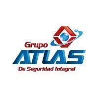 Logo of Grupo Atlas De Seguridad Integral with a red and blue design, featuring a geometric symbol above the name.
