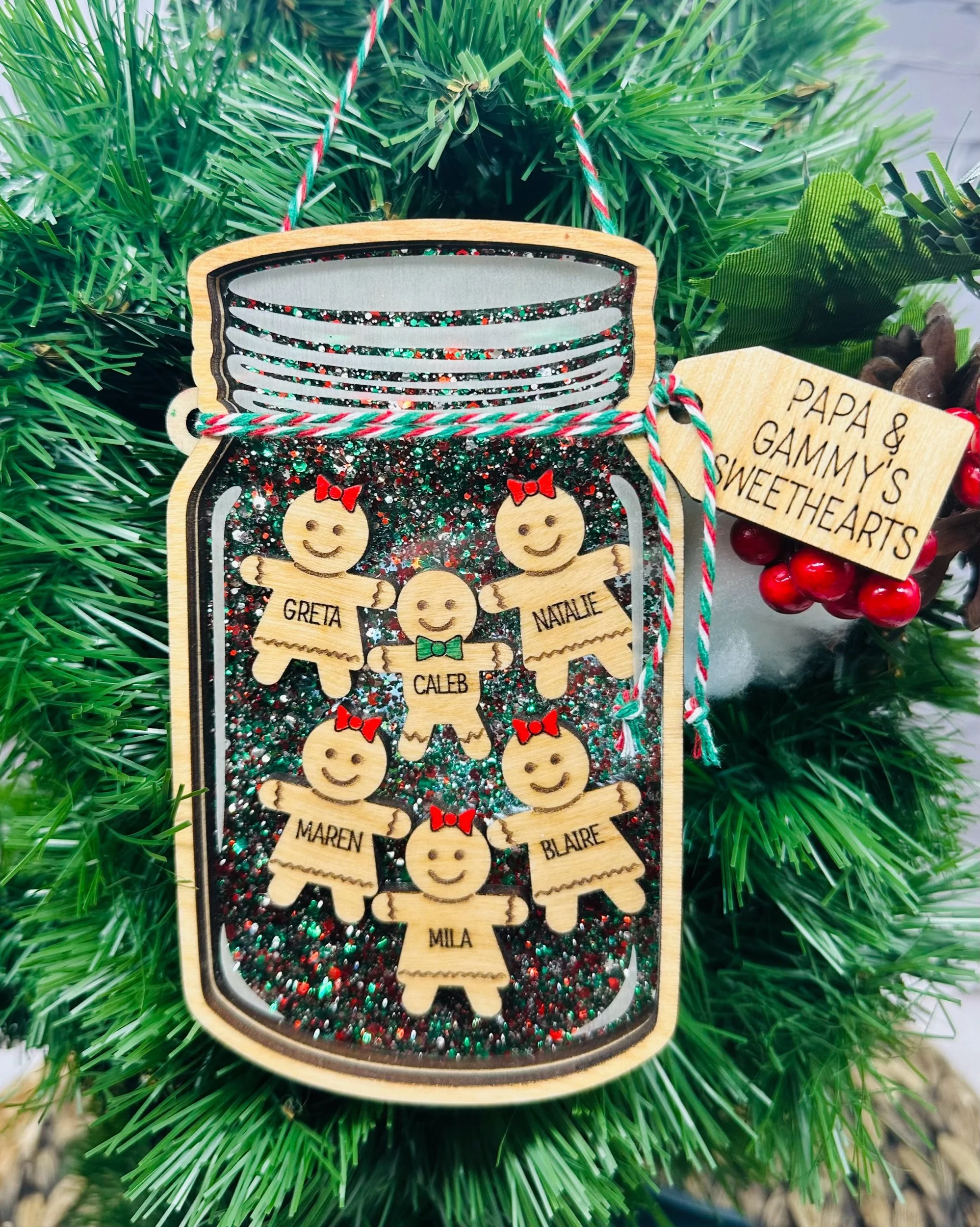 Gingerbread Canning Jar Ornament