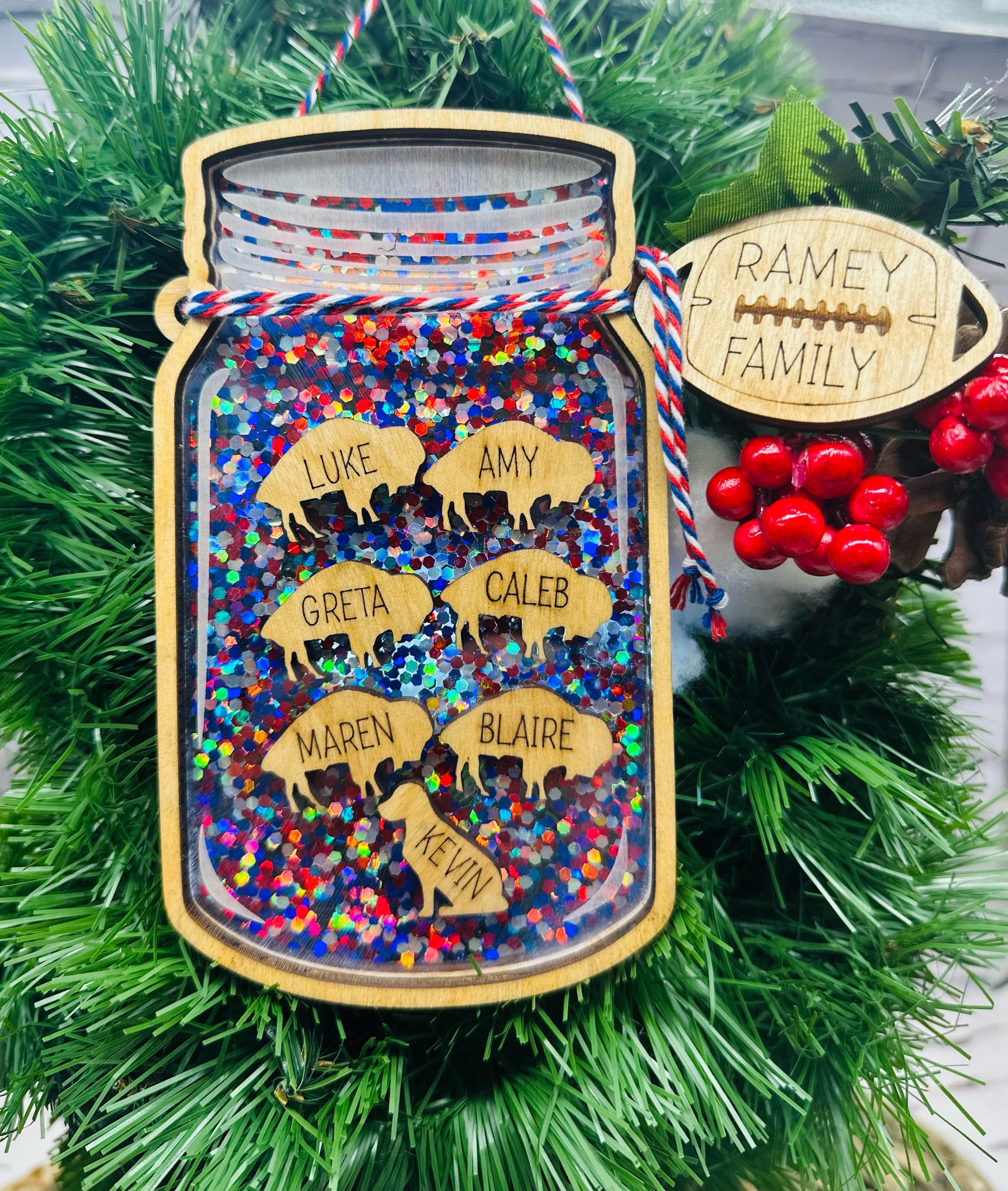 Buffalo Canning Jar Ornament