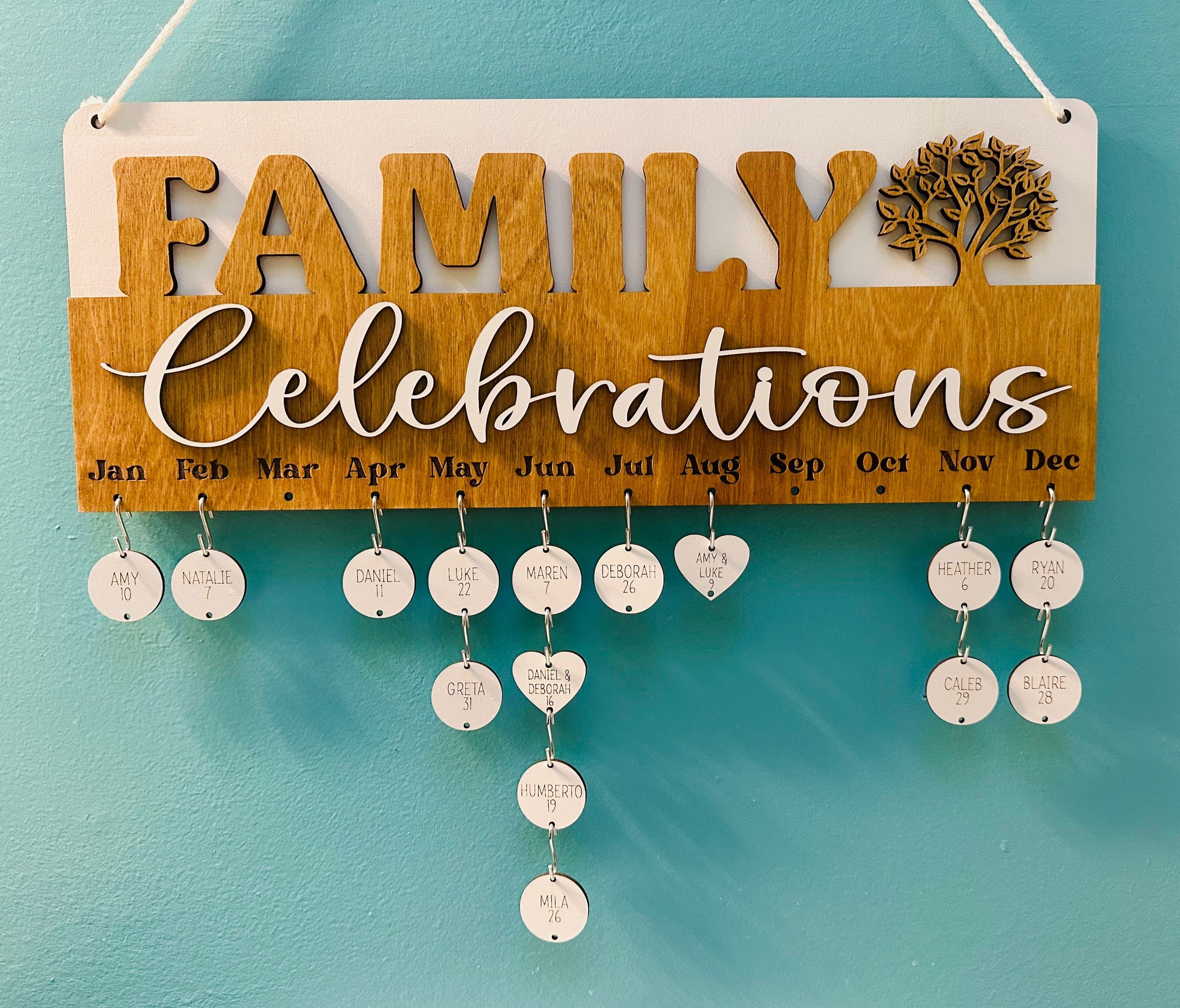 Family Celebrations Plaque Personalized