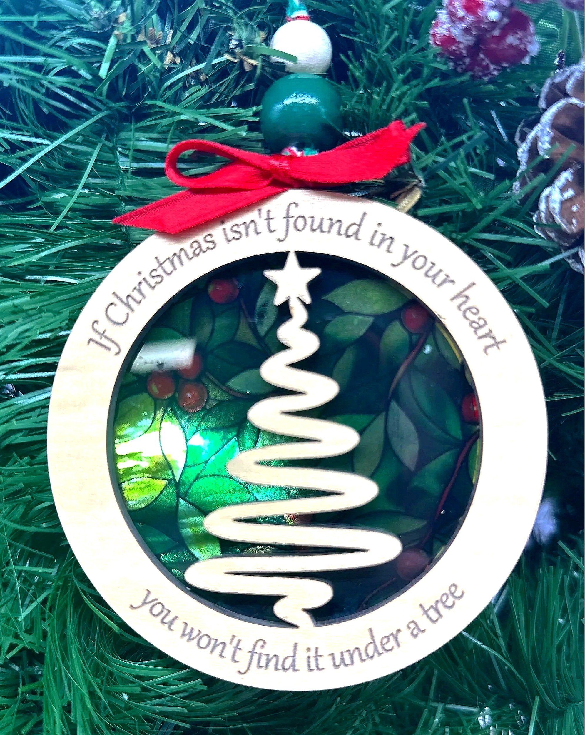 If Christmas isn't found in your heart, You won't find it Under a Tree