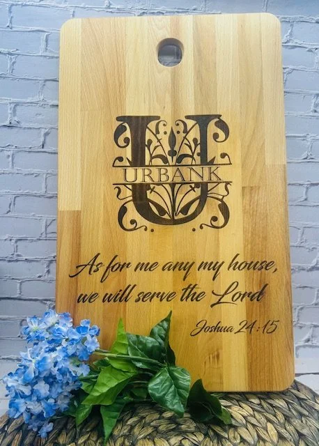Personalized Monogram Cutting Board