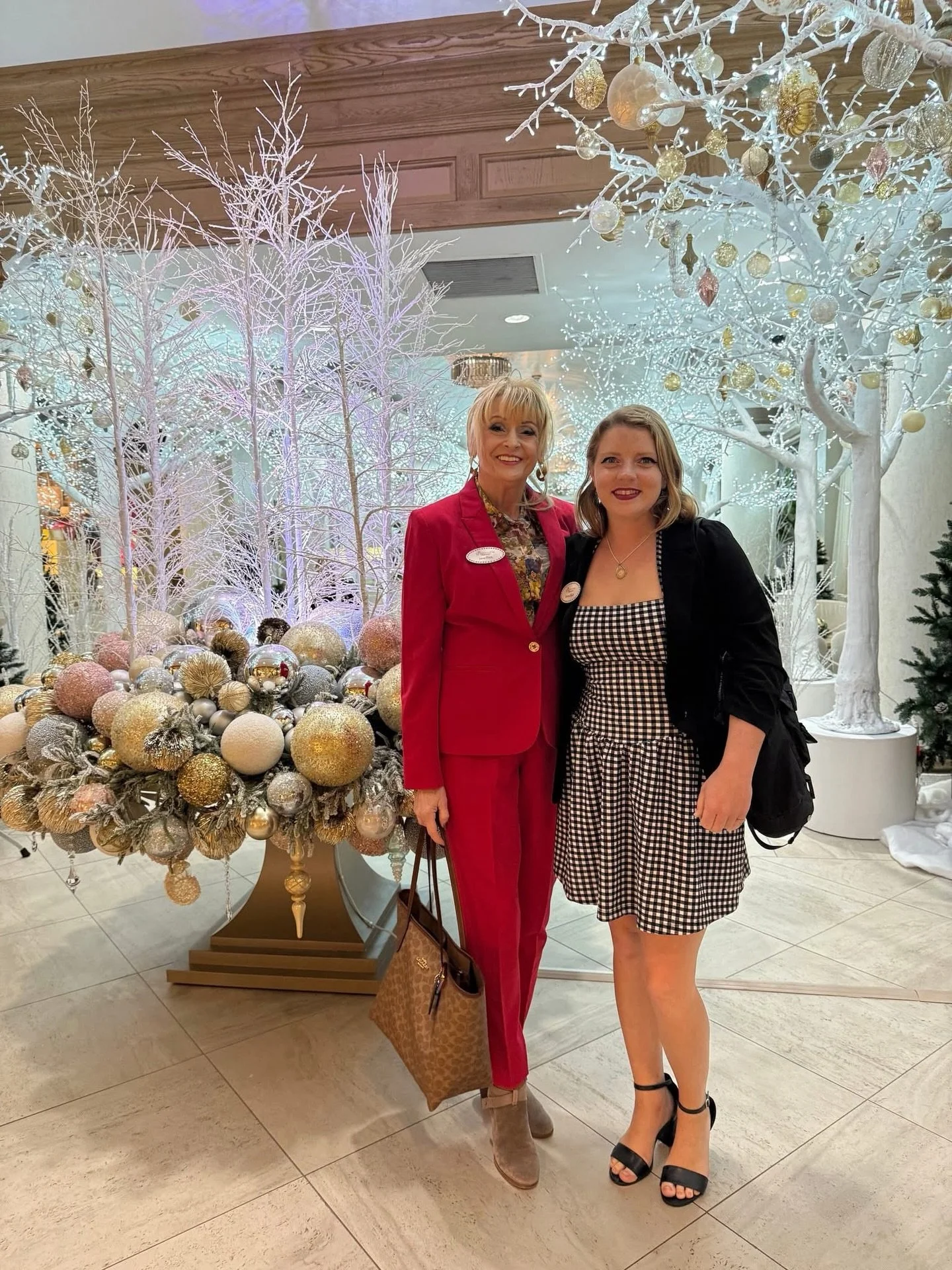 Attending a beautiful mixer!