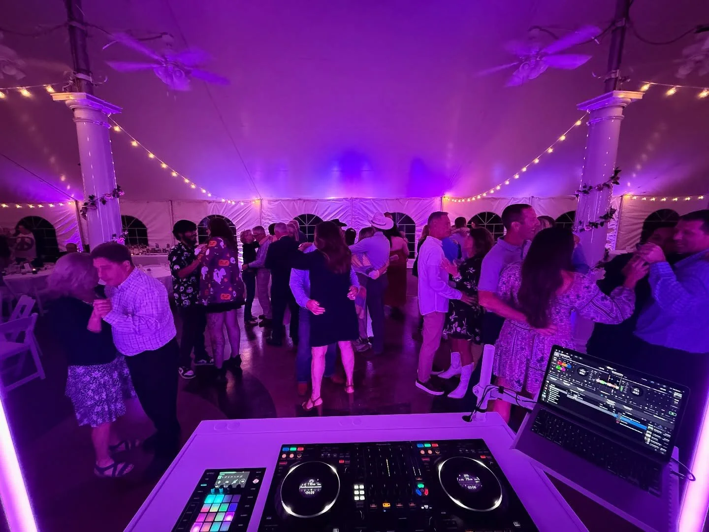 It was so much fun celebrating Adam and Jenna!  #WeddingDJ #WeddingReception #Wedding #BunnGear #BothLighting