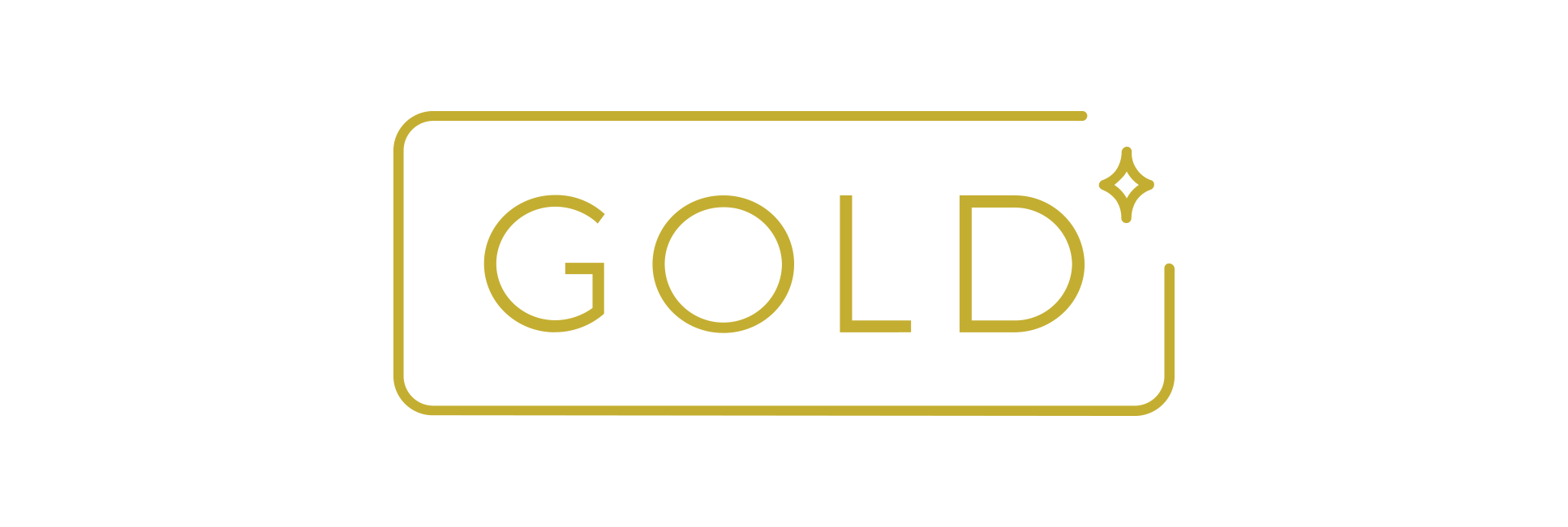 Gold light text