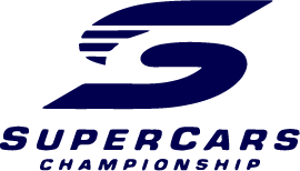 Supercarts Championship logo featuring a stylized racing car and the text 'Supercarts Championship' in blue.