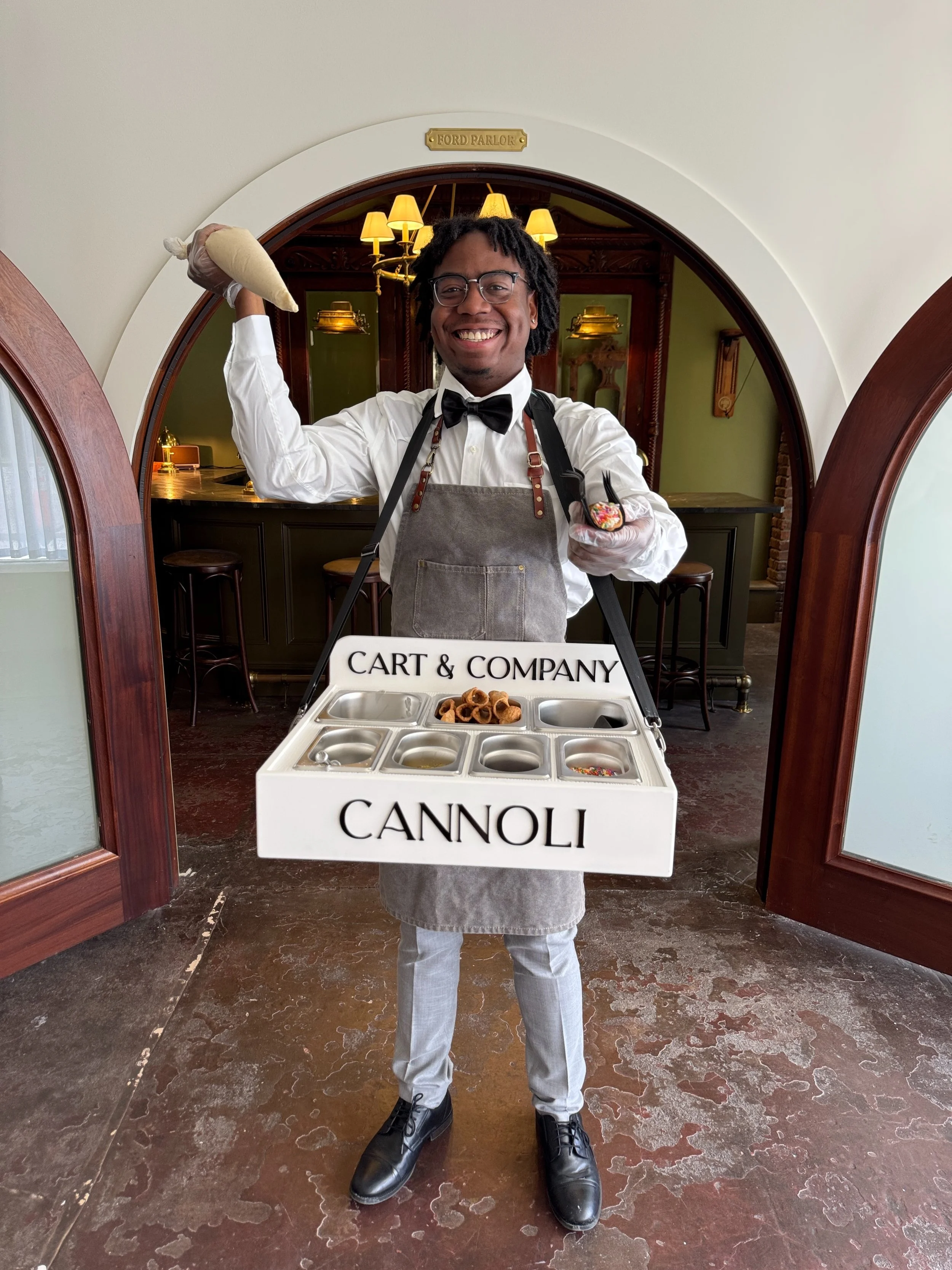 Meet Austin 🤵🏾👋🏾

One of the charismatic faces behind The Roaming Cannoli!

Austin is an aspiring stand-up comedian with a fun, magnetic personality &mdash; paired with his comedic sense of humor, he&rsquo;s THE PERFECT entertainer for a Roaming 