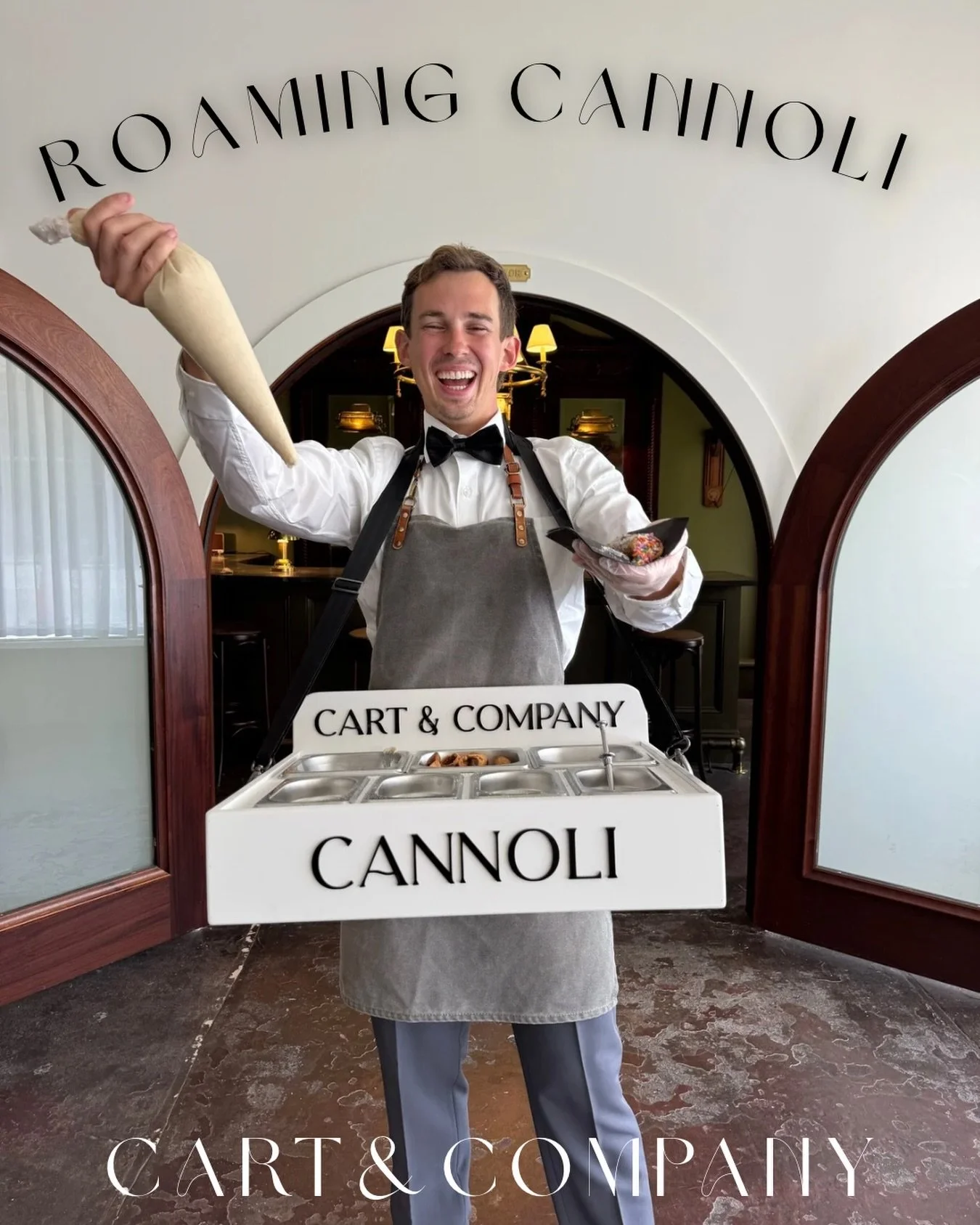 ✨ IT&rsquo;S OFFICIAL! ✨

The Roaming Cannoli Experience has officially arrived at Cart &amp; Company!

Imagine your guests mingling throughout your wedding or private event when suddenly&hellip; a roaming cannoli entertainer rolls in, ready to build