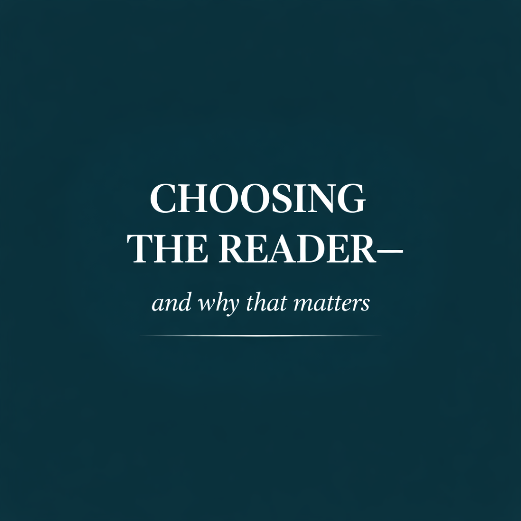 Choosing the Reader—and Why That Matters