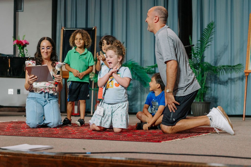 Children presenting at Southern Flame Baha'i Summer School 2024