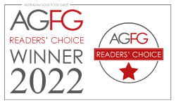 AGFG Readers' Choice Winner 2022 badge with red star and text