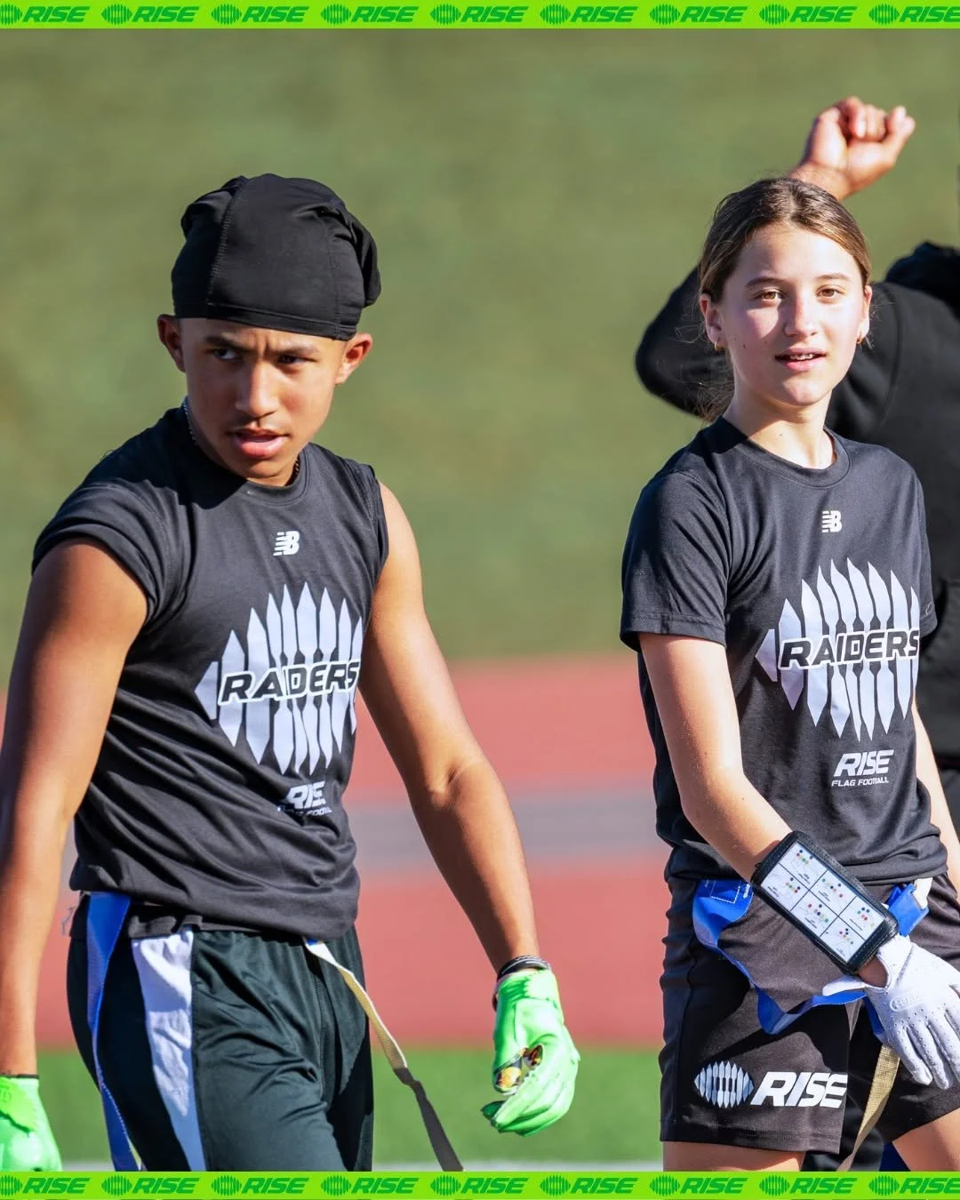 Kids playing flag football