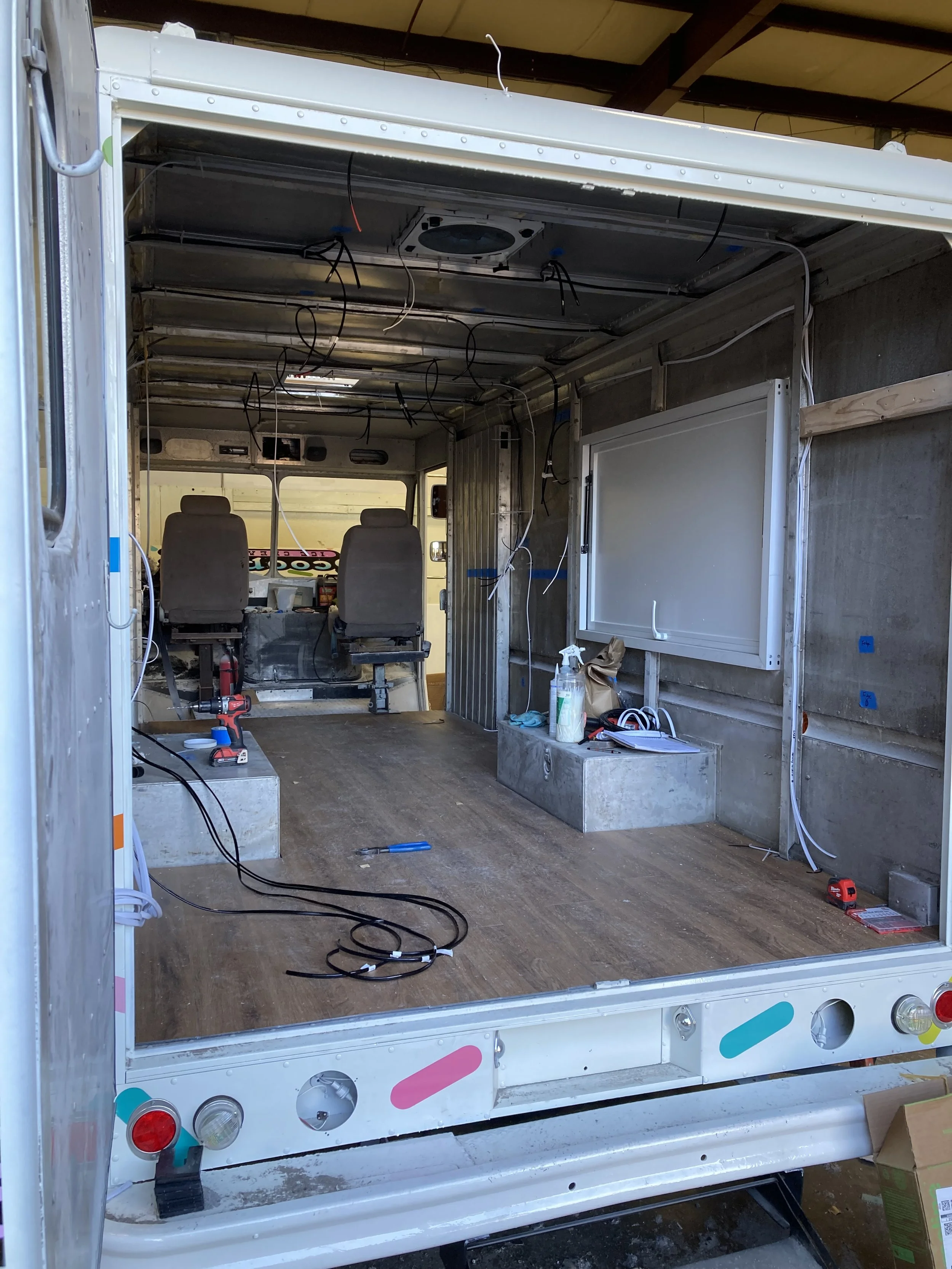 Installed flooring