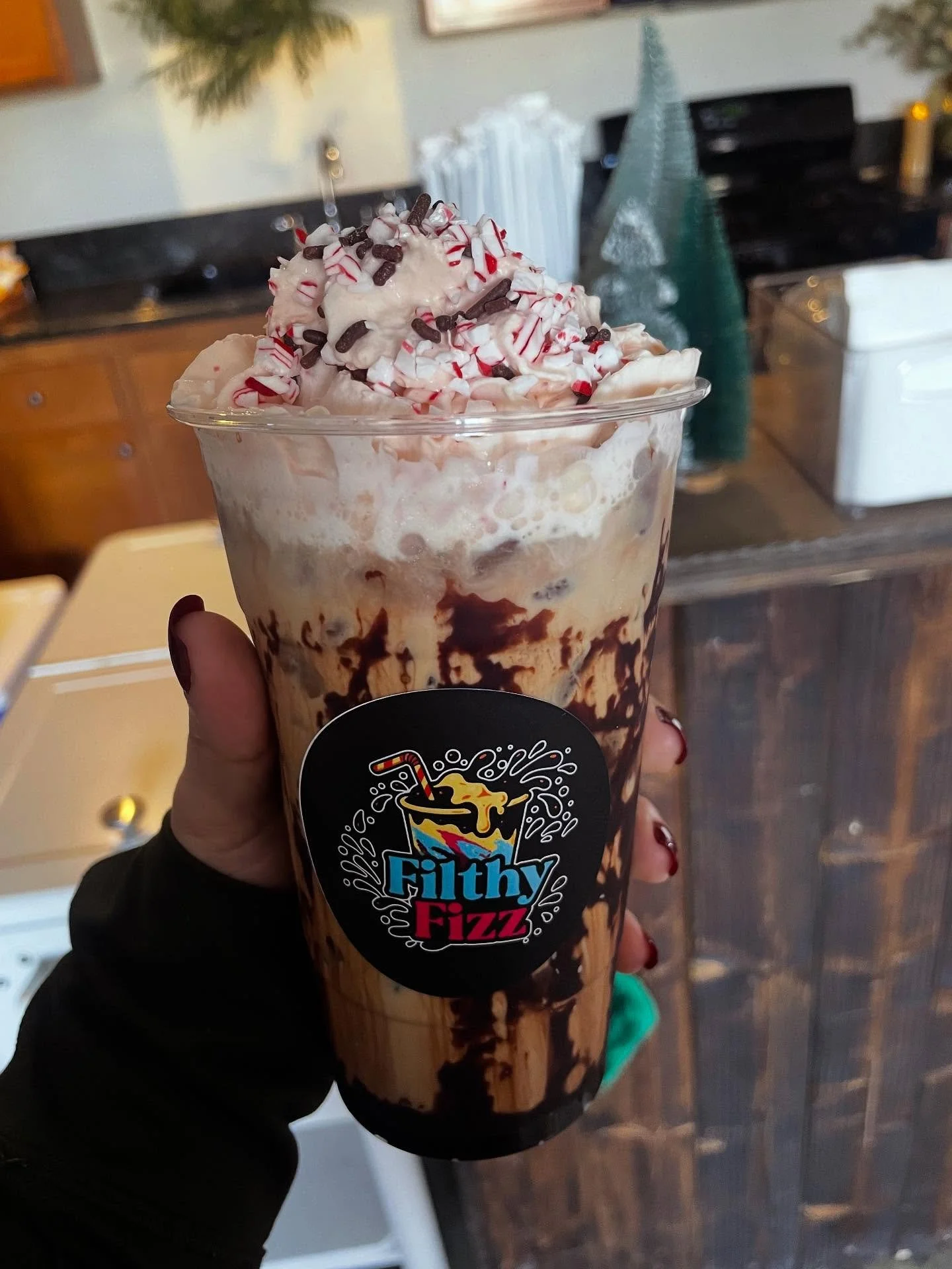 Plot twist: Filthy Fizz does more than soda.
Peppermint chocolate iced coffee that&rsquo;s loud, filthy, and absolutely showing off. ☕️✨ #icedcoffee #peppermint #christmas #delicious #smallbusiness #inlandempire #dirtysoda
