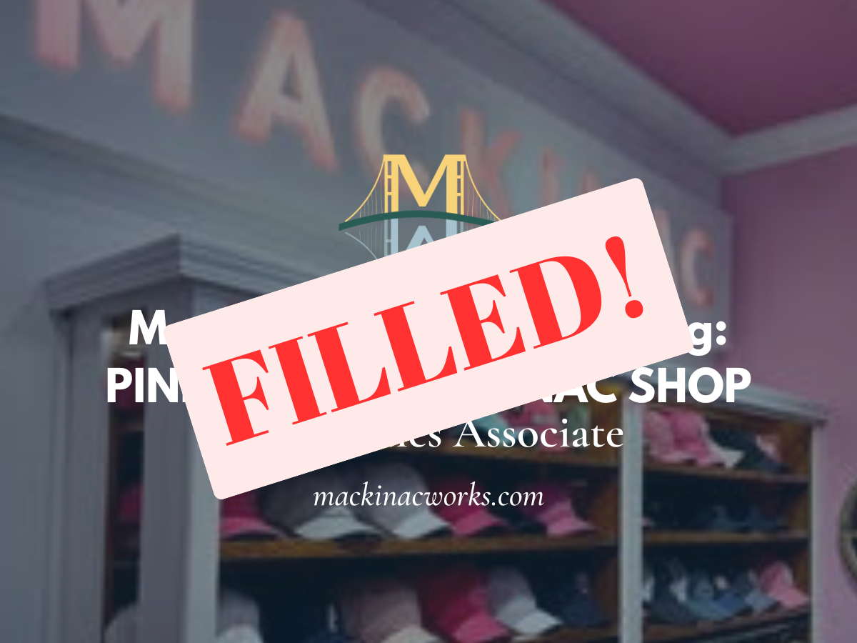 Retail Sales Associate -        Pink Pony Mackinac Shops