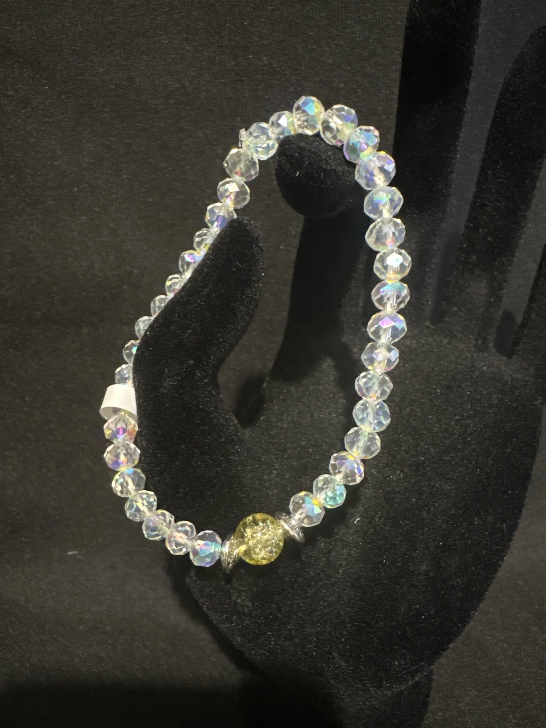 Crystal/Glass Beaded Bracelets 6mm