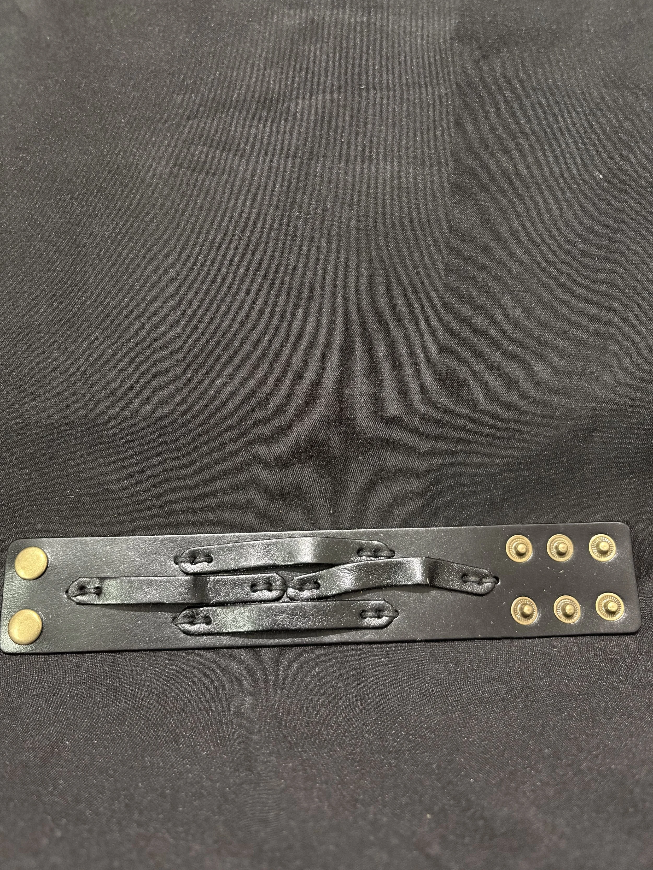 Rebel Edge Leather Cuff Bracelet