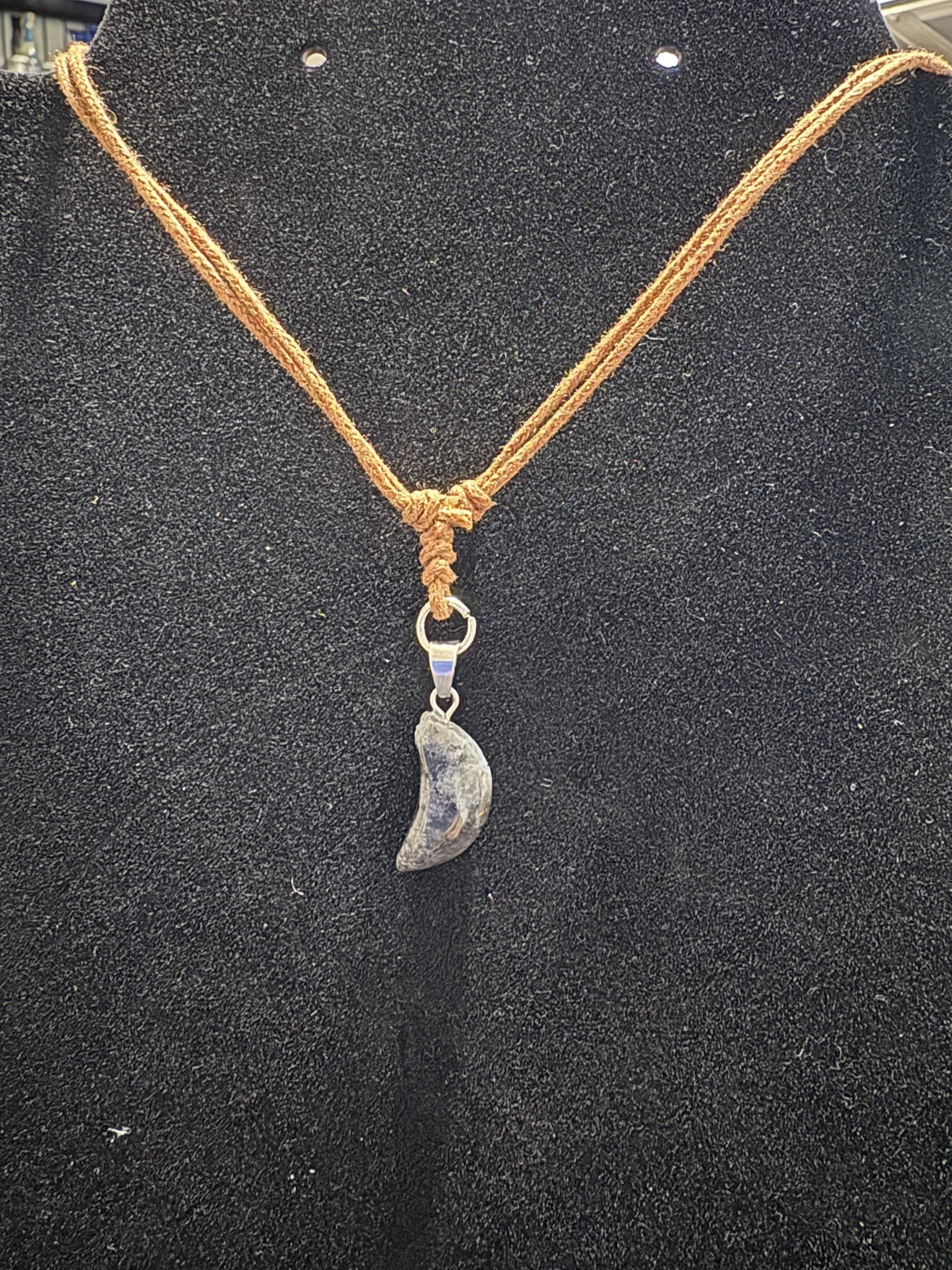 Half Moon Rawhide Pendants