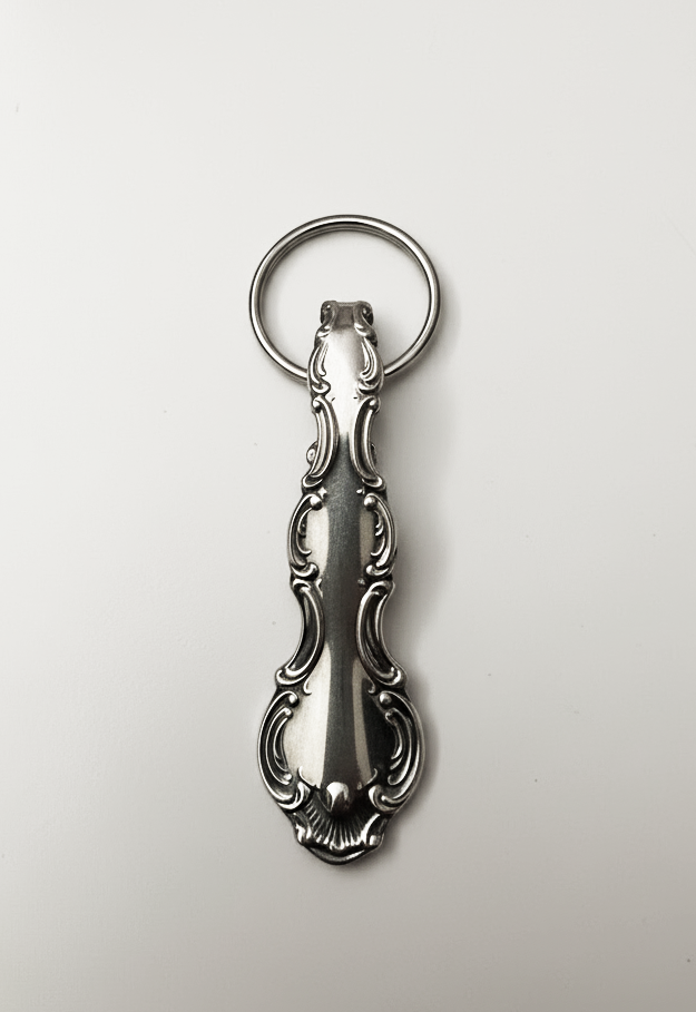Silver Plated Vintage Up-cycled Key Chain
