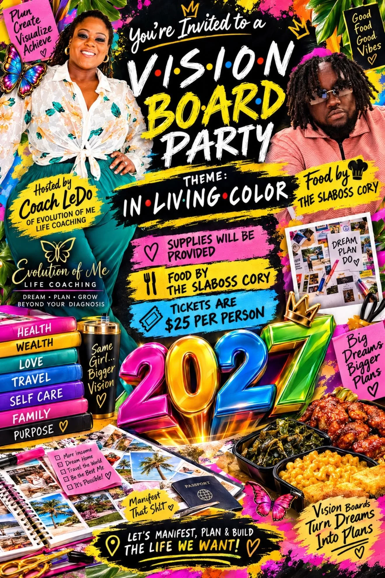 In Living Color Vision Board
