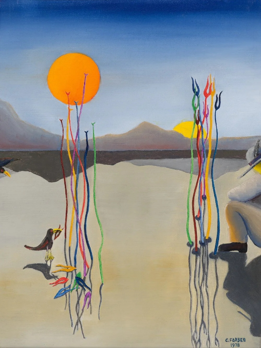 Harvest - Self Portrait | Oil on Canvas | 12” x 16”, 1978