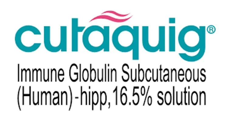 Label for CutAqua Immune Globulin Subcutaneous (Human) 16.5% solution, used for medical purposes.