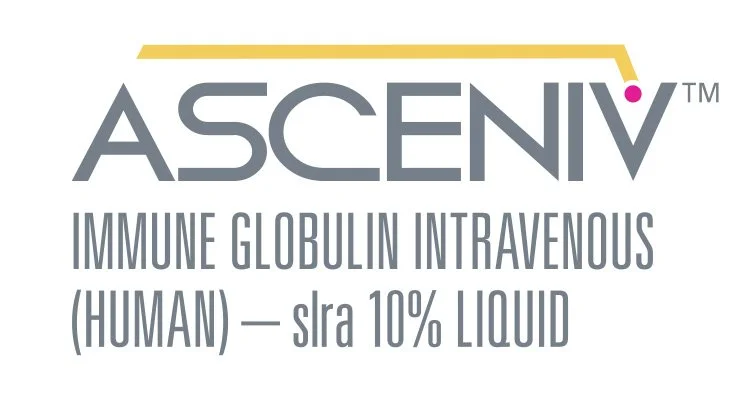 Logo for ASCENV, a human immunoglobulin intravenous solution at 10% liquid concentration.