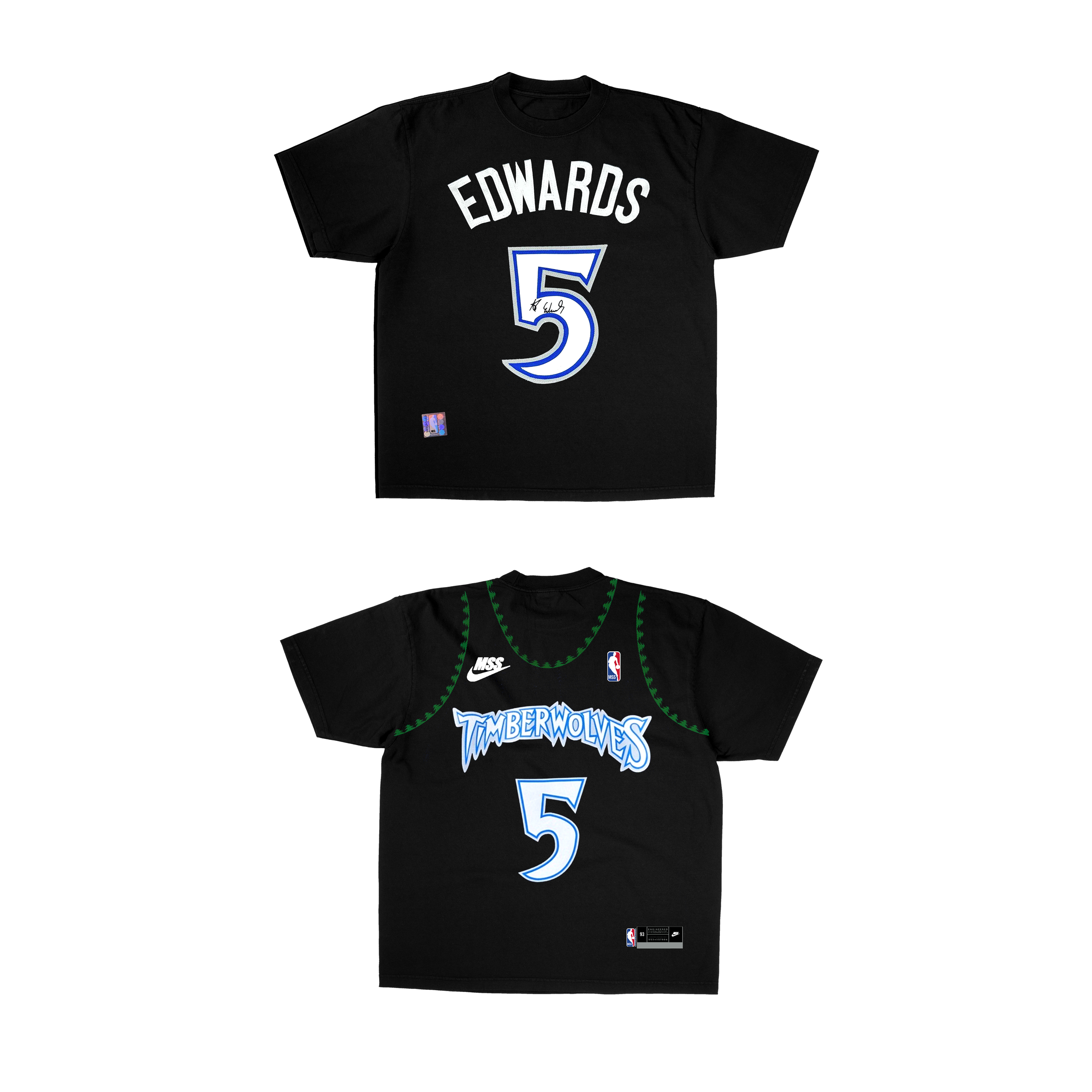 ANTHONY EDWARDS BACKWARDS JERSEY TEE