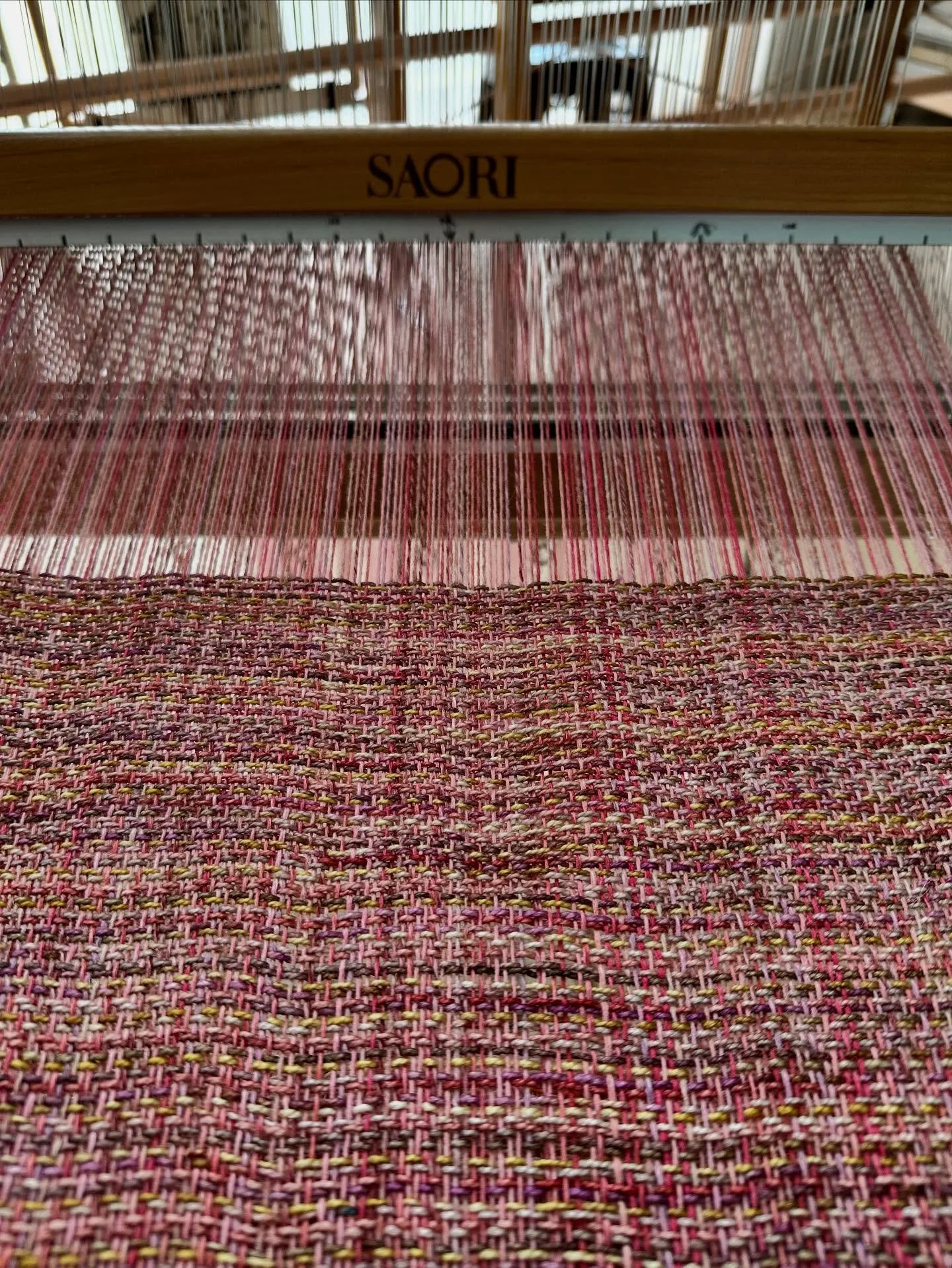 Pretty in Pink this week! Almost off- 6 m of fabric
