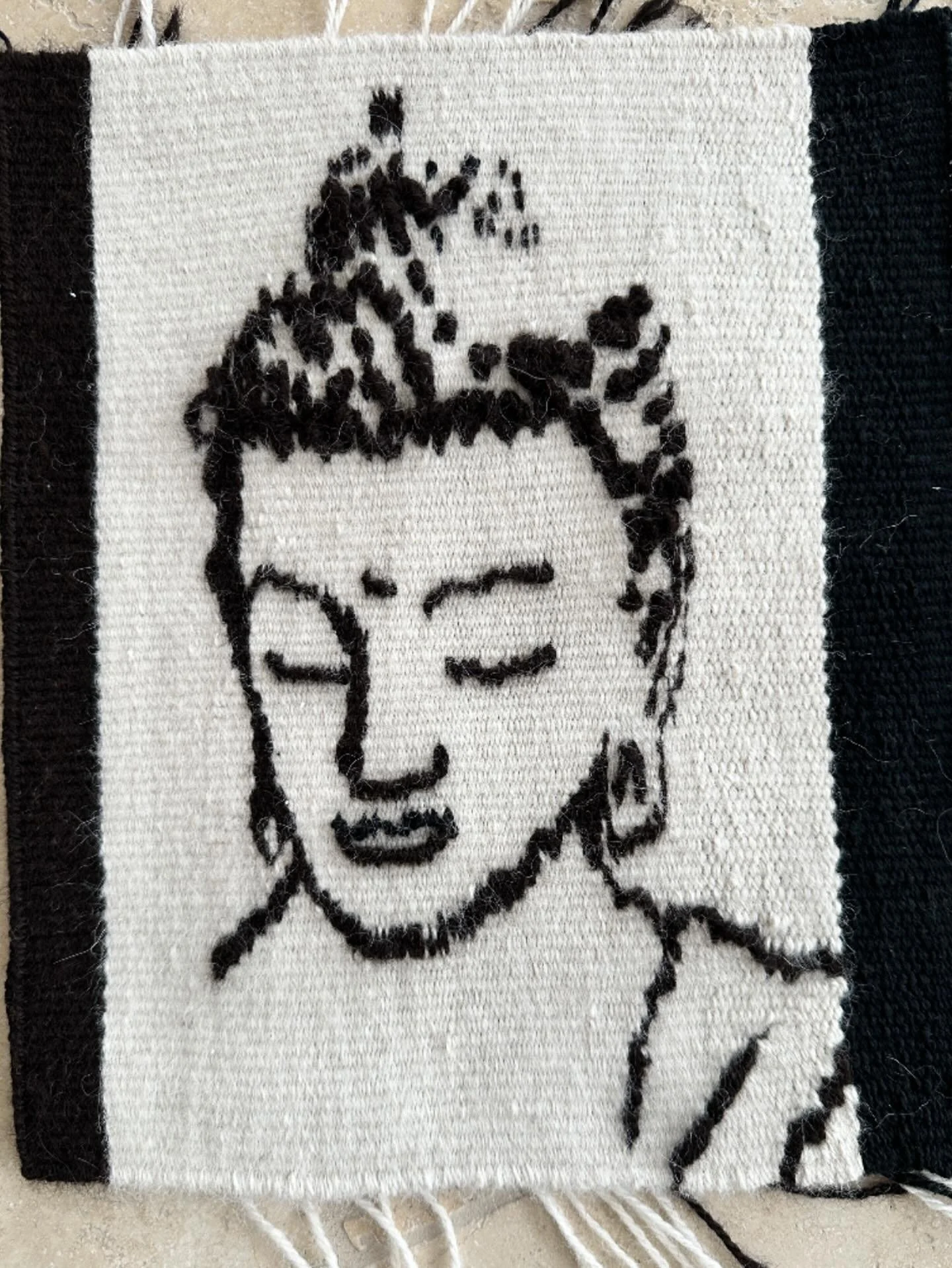 This will get created again&hellip;&hellip;&hellip;. another 11&rdquo; X 9.5 &ldquo; - alpaca, and wool, on a cotton warp.