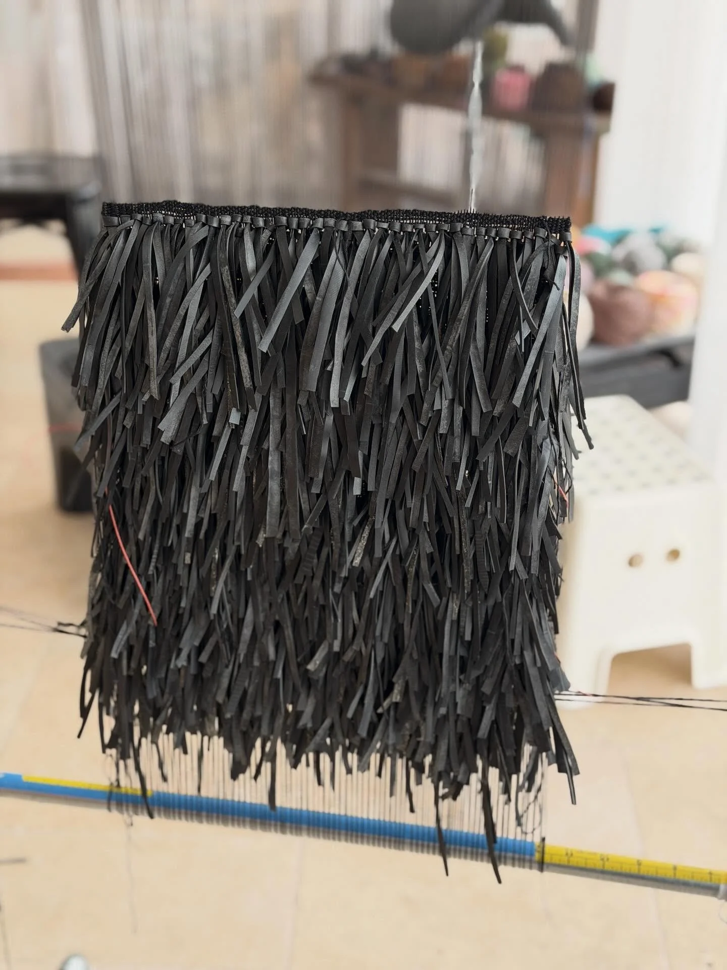 Off the loom today!!!!! a piece for 2026 Fringe