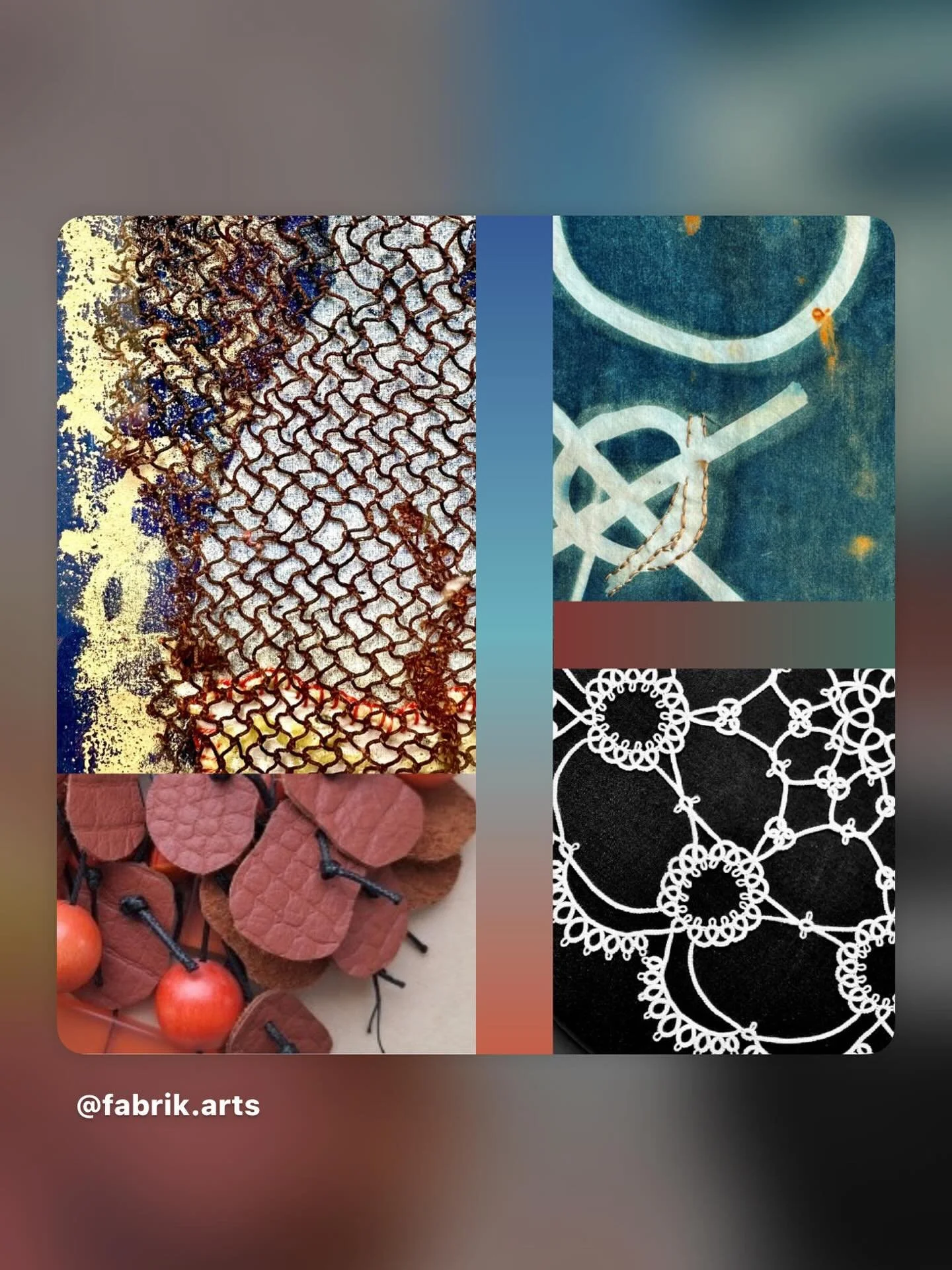 I&rsquo;ll be volunteering this day- if your up in the hills come us - I have the pleasure of my ghiordes knot piece in this exhibit!!!! @fabrik.arts