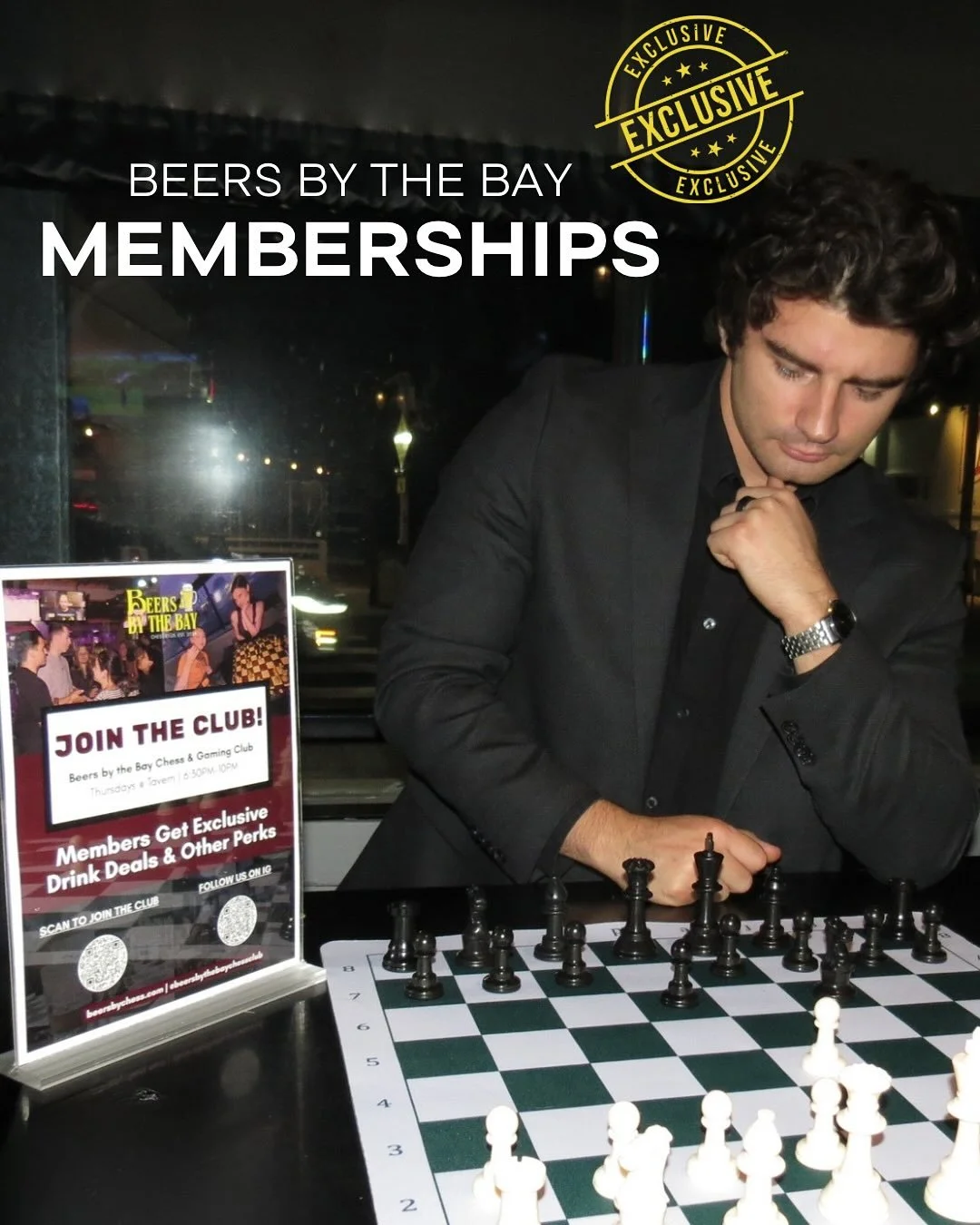 Winter is coming and that means&hellip;. Chess and beer!🍻 What else can a person ask for. Support your club and get many, many discounts! Get your membership on our website today! Link in bio