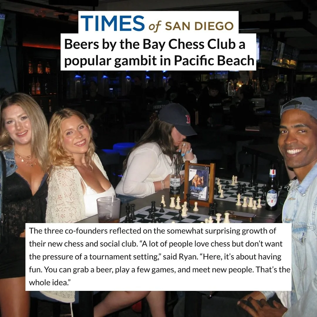 Great feature in the @timesofsandiego this month! Full article linked in bio♟️

📸 @ava.whitehorn