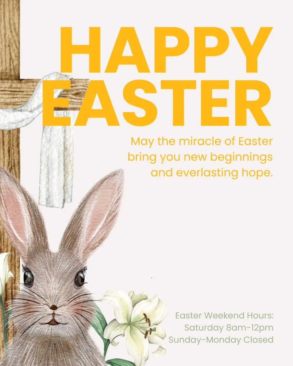 today we celebrate faith, family, and the beauty of new beginnings
we&rsquo;re grateful to be part of your village
happy easter from the busy bee